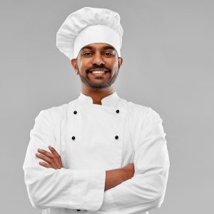 Cooking,,Profession,And,People,Concept,-,Happy,Male,Indian,Chef